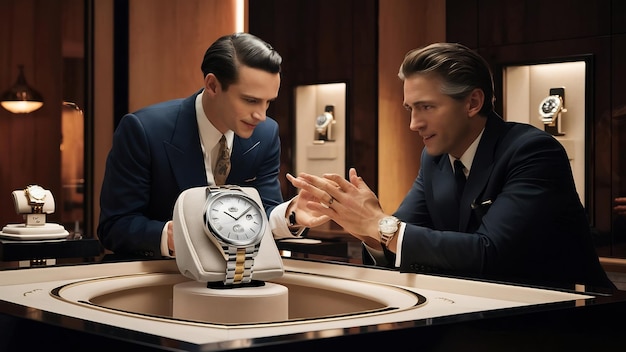 Uhrenberatung, Experte berät Kunde, Luxusuhren, persönliche Beratung